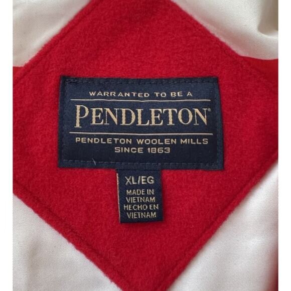 Pendleton Wool Overcoat Size XL Women’s Red - Picture 3 of 10